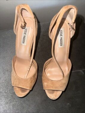 steve madden partay metallic ankle strap dress sandals Steve Madden Partay Ankle Strap Stiletto Dress Sandals Womens 7.5 Pink  Metallic
